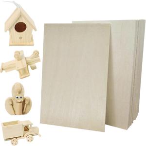 3 x 32 Pcs Basswood Sheets,4 x 6 x 1/16 Inch Thin Unfinished Wood Sheet for Craft,Wooden DIY Ornaments,Crafting Planks, Laser Cutting& Engraving