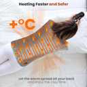 Heating Pad for Back Pain Relief, Large Electric Heat Pad for Neck and Shoulders, 6 Heat Settings & Auto Shut Off Hot Pad, Machine Washable Ultra Soft Fabric, Gifts for Women, Men, Mom, Dad (37''x 24'', Light Gray)