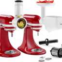 KitchenAid 5KSM2FPPC Kit DE Accesorios OMNIFOOD (5KSMFGA + 5KSMFVSP + 5KSMVSA), Acero
