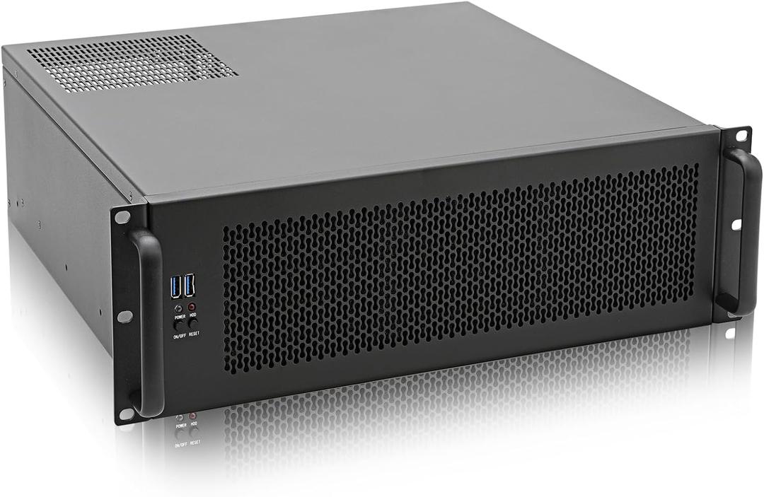 RackChoice 3U Rackmount Server Chassis ATX/Micro ATX/Mini-ITX (8x3.5 or 6x3.5+2x2.5,with Front 3x120mm Fan Support Standard ATX PSU or SFX PSU (Using The ATX to SFX Bracket with Chassis)