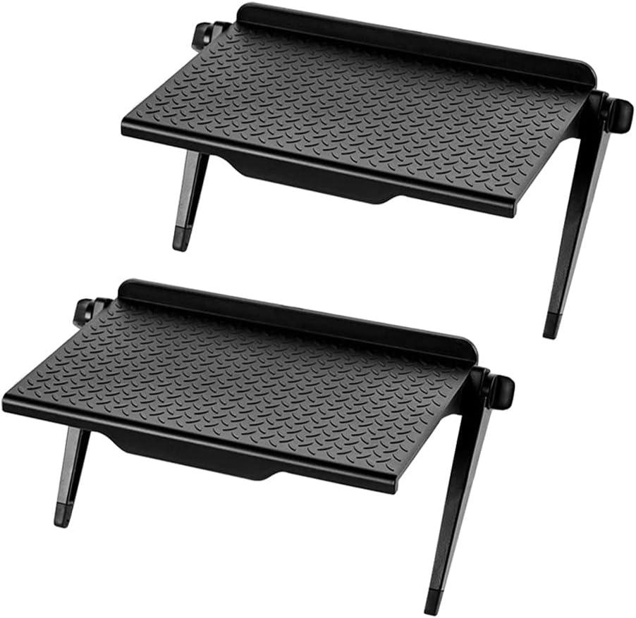 2 Park TV Top Shelf apple tv mount Monitor Shelf Screen Storage Shelf floating tv stand Router Shelf Adjustable Mount for Media Box, Game Console, Router TV, Camera Frames Remote 8.5 X 4.4 Inch