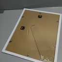 Egofine 11x14 Picture Frame White - Photo Frame Made of Solid Wood Covered by Plexiglass for Table Top Display Pictures 5x7/8x10 with Mat or 11x14 Without Mat