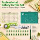 Rotary Cutter Set, 45mm Fabric Cutter (Teal)