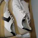 Dr. Scholl's Women's Madison Lace Sneaker, White/Oyster Smooth, 9