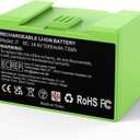 Replacement for iRobot Battery Roomba i7 j7 i3+ e and i Series, ABL-D1 Large Capacity 14.4v 72Wh Battery Compatible with i7+ i8 i6 i4 i3 i3+ i7158 J7 7150 7550 and e5 e6 e5150 e5152 e6198 Etc