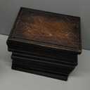 Wooden Steak Board Solid Wood Serving Barbecue Platter Natural Thick Cutting Plate Durable & Quality (Large) (13.8"L x 9.8"W)