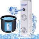 Cold Plunge Filter, 500 GPH Cold Pod Ice Bath Tub Filter, Ice Bath & Cold Plunge Accessories, Reusable Ice Bath Tub Filter, Ice Bath Water Cleaner (White 01)