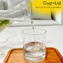 Lily's Home Bedside Night Water Carafe with Tumbler Glass, Easy Pour Spout for No-Mess Use in Bedroom, Bathroom, or Kitchen, Use Cup as Lid, Acrylic Break Resistant (16 Ounces)