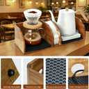 Acacia Coffee Bar Station Organizer Stand Caddy for Chemex Pour Over Maker