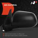 A-Premium Pair (2) Driver and Passenger Side Power Door Mirror - Compatible with Toyota Tacoma 2012 2013 2014 2015 - Non-Heated Manual Folding Black Outside Rear View Mirror - Replace# 8151508520