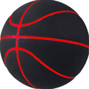 Silent Basketball Size 7 (29.5")  Grooved Airless Indoor Basketball for Quiet Dribbling and Indoor Training, Pro PU Foam Ball  Real Feel Higher Bounce Quieter (Black)