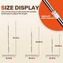 Silicone Squeegee for Floor, 180 Rotating Squeegee Broom, Floor Squeegee with a Long Handle, Squeegee for Water and Pet Hair Removal on Bathroom Floors, Tile, Glass, Indoor Window Cleaning Tool