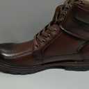 Jousen Men's Chukka Boots Lace-Up Mid-Calf Leather Dress Boots (Brown, Size 11.5)