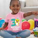 3rd Birthday Baby Shark Shirt - 3 Year Old Outfit for Toddler Boy or Girl - Kids Party T-Shirt (Pink)