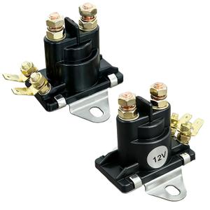 12V (2pcs) Trim Solenoid Starter Tilt Trim Pump Relay Solenoid Fit for Mercruiser Mercury Mariner Outboard Motors 35-275 HP Fit for SAE J1171 Replacement 89-818864T 89-84607 8994318 8996158 8996158T