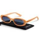miyya Old Money Polarized Oval Sunglasses – 2025 Edition, UV400 Protection, Feather-Light Fit & Trendy Colors, Orange