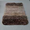 Arotive Microfiber Bathroom Rugs, Shaggy Soft and Absorbent Bath Rug, Non-Slip, Thick Plush Machine Washable Dry Bath Mats for Bathroom, Tub and Shower, 24x16, Brown