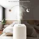 SmartDevil 1.2L Cool Mist Humidifier, Top Fill Ultrasonic Smart Air Humidifier with Essential Oils, Timing, Auto Shut Off for Home Babies Plants