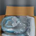 Madison Park Essentials Full Comforter Set, Bed in a Bag Full, Watercolor Print Coastal Comforter & Chambray Cotton Sheet Set, All Season Bedding Set, Saben, Aqua Full (78 in x 86 in) 9 Piece