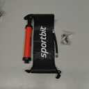 SPORTBIT Ballpump for Sports Balls - Basketball Pump for Sport Balls - Football & Soccer, Basketball, Volleyball Pump, Swim Inflatables - Hand Air Pump with 3 Needles, Nozzle, Extension Hose, Pouch (Black)