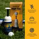 BB Swing Club Pop Tee, Pop-Up Baseball Trainer for Hitting Practice, Pop Tee Training Equipment with Ball Launcher Action, Skill Development Tool for Timing, Contact, and Swing Mechanics