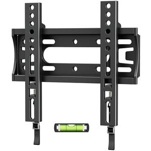 IWOBOARD 32 40 42 inch Fixed TV Monitor Wall Mount for LED LCD TVs & Monitor, Low Profile Small RV TV Mount, Easy Slim Flat Wall Bracket, Max VESA 200x200mm, 66lbs, Single Stud, Fit 19 24 42 inch
