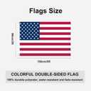 World Soccer Tournament Flags 2026, 24 Countries Flag 5x3 ft for World Cup Decorations, Double Side Flag with 2 Grommets, International Flags for Hotel Stadium Clubs Garden Street Decor (Set 1)