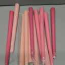 12pk 10" Classic Taper Candles, Pink Shades, 7-8 Hours Long Burning, Unscented Tall Candlesticks