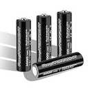 AmpTORRENT AA Rechargeable Lithium Batteries, 3000mWh AA Lithium Rechargeable Batteries, Rechargeable Lithium AA Batteries, 2 Hour Fast Charging, 1.5V Constant Output,1600 Cycles (Without Charger)