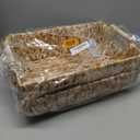 Medium Rectangular Handwoven Wicker Basket - Water Hyacinth Storage Baskets with 2 Polished Wooden Handles for Store Hand Towel, Fruits & Veggies etc 10.75"x15.25"x5" - Pack of 2 - Natural