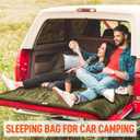 Simple Deluxe Double Sleeping Bag for Adults Mens with Pillow, XL Queen Size Two Person Sleeping Bag for All Season Camping Hiking Backpacking 2 Person Sleeping Bags for Cold Weather & Warm, Green
