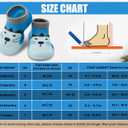 Baby Shoes Boys Girls First Walking Shoes Non Slip Soft Sole Sneakers Toddler Infant Babygirl Sock Shoes (Blue)