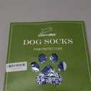 EXPAWLORER Anti Slip Dog Socks to Prevent Licking Paws, Dog Shoes for Hot Pavement, Dog Booties for Small Medium Large Senior Dogs, Traction Control Boots & Paw Protectors for Hardwood Floors (Medium (4 Count), Blue)
