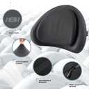 Skechers Lumbar Pillow Premium Memory Foam,Double-Layer-Office Chair Cushion for Tailbone Pain Relief,Butt Pillow for Office Chair,Car seat Cushion,Long Sitting Office Workers,and Car Drivers,Black