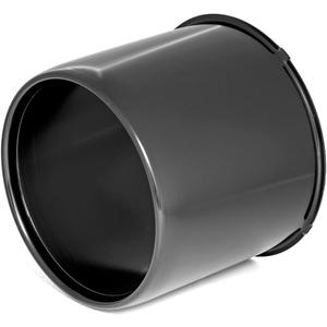 Rough Country Black Center Cap for Steel Wheels - 4.25" Bore Size, Open Push-Through Design, Wide Compatibility
