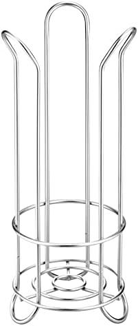 iDesign Classico Metal Toilet Paper Holder – Holds 3 Rolls of Toilet Paper, 6.75" x 17", Silver