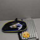 Poolvio Pool Deep Skimmer Net with 3ft - 10ft 1.0mm Thick Adjustable Aluminum Pole & Fine Mesh Bag Leaf Skimmer Rake Net for Above Ground & Inground Swimming Pools, Removes All Debris