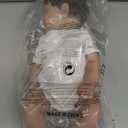 iCradle 20inch50CM Reborn Baby Dolls Silicone Vinyl Full Body Realistic Newborn Toddler Doll with Brown Hair Anatomically Correct Washable Toy for Age3+