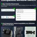 Master Power Window Switch Fits for Nissan Frontier Crew Cab (2007-2019), Nissan Xterra (2007-2015), Left Driver Side Control Door and Windows, Replaces 25401-ZP70A, 25401ZP70A
