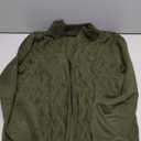 Yousify Mens Cardigan Sweater Full Zip Cable Knitted Stand Collar Cardigan Casual Long Sleeve Sweaters Army Green, XL