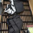 PJYuCien Dog Playpen - 8 Panels 36H Metal Foldable Dog Exercise Pen, Pet Fence Puppy Crate Kennel Indoor Outdoor with Top Cover & Bottom Pad for Medium Large Pets (Black)