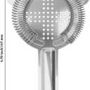 4 Pack 6.5 Inches Cocktail Strainer, 2-Prong Stainless Steel Bar Strainer, Bar Tool Drink Strainer for Bartenders, Restaurants Home Use
