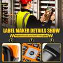 Label Maker Machine with-Tape, Heat Shrink Label Maker Waterproof-Labels, Wire Cable label Maker, E1000 Labeler Machine with-Tape 12mm Laminated Handheld Labeling Machine for Industrial Office