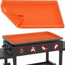 36" Griddle Silicone Mat for Blackstone, Food Grade Grill Protective Mat All Season Grill Protector Full Wrap Cover-Orange