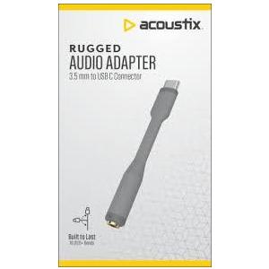 Rugged Audio adapter 3.5 mm to USB-C connector, Gray