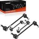 A-Premium Set of 4, Front & Rear Sway Bar Link Stabilizer Bar Link Kit, Compatible with Jeep KL Series Cherokee 2014-2023, AWD & 4WD, with Off-Road Suspension