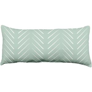 Everything Comfy Chevron Columns 16" x 8" Bolster or Small Decorative Pillow, Sage