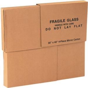 Four-Piece Mirror Boxes - 30x40x3.5", 4 Pieces / Set