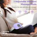 HOTBAG Heating Pad for Period Cramps Portable Cordless 3S Fast Period Heating Pad Cramp Relief with 3 Heat Levels and 3 Massage Modes Menstrual Electric Waist Wrap Belt for Pain Relief Gifts for Her