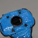 Brookstone Knee Ice Pack Wrap With Silica Beads - Hot and Cold Therapy for Pain Relief - Reusable for Swelling, Injuries, and Post-Surgery Recovery - Azure Blue